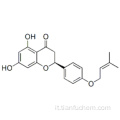 2,3-diidro-2α- [4 - [(3-metil-2-butenil) ossi] fenil] -5,7-diidrossi-4H-1-benzopiran-4-one CAS 14117-54-5